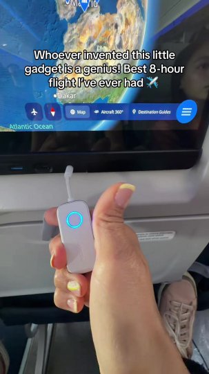 TikTok post by @anamamaof3girls: Best airplane gadget I’ve ever had