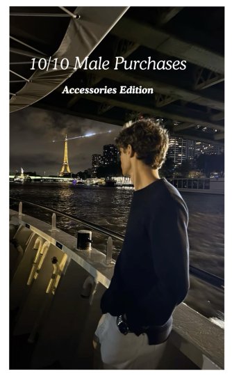 TikTok post by @ackgrails: This post highlights highly-rated male accessories, specifically featuring a pair of…