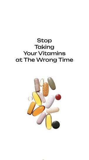 TikTok post by @whatieatinaday604: Stop taking your vitamins at the wrong time