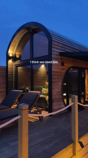 Example TikTok post by @bredonviewglamping