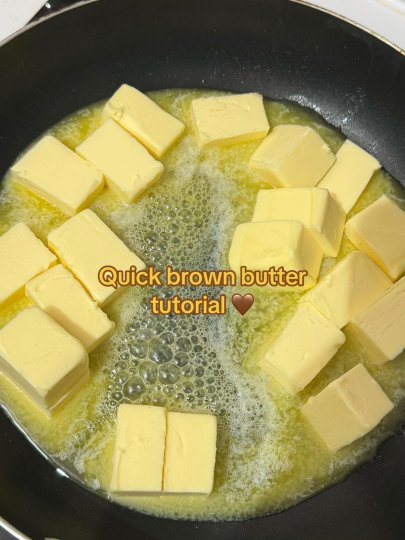 TikTok post by @bbptw: Most of my recipes use brown butter because I genuinely love the smell and flavour of it…