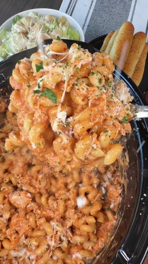 TikTok post by @cookinginthemidwest: This one is barely even a recipe, but it disappears every time I make it! Crockpot Creamy…