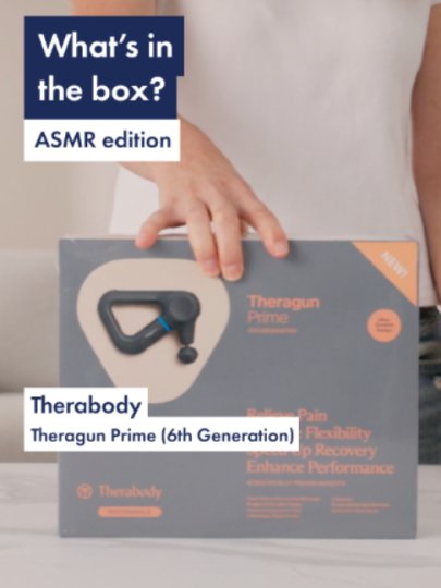 TikTok post by @thegoodguysau: Unboxing the Theragun Prime. Looking for massage guns? You'll find it at The Good Guys.