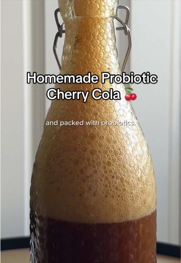 TikTok post by @caprililly: Homemade Cherry Vanilla Cola 🍒. A classic, but way better homemade #cola #homemadesoda…