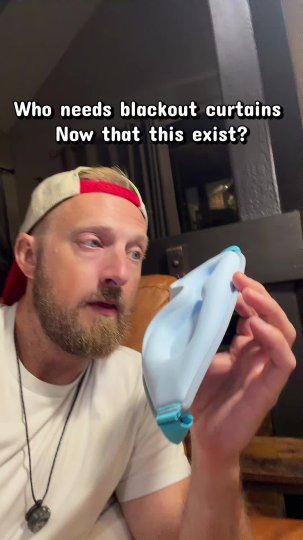TikTok post by @resellergrowth: A man shares his positive experience with the MyHalo sleep mask, highlighting its 3D…