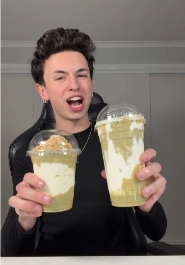 TikTok post by @jordynhenley: Trying the hungry jacks new pistachio papi range