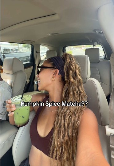 TikTok post by @bigeyesemma: Do pumpkin spice matcha’s exist? Please tell me where I can find one!!