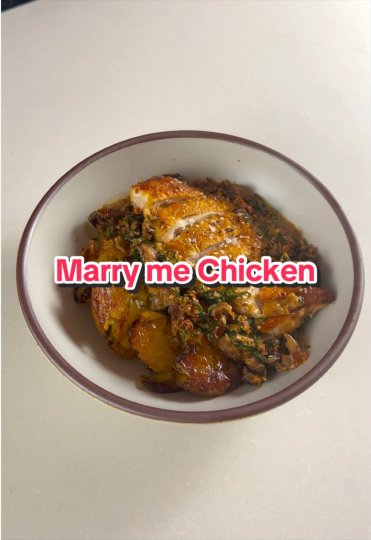 TikTok post by @jadsaad121: Marry Me Chicken with Crispy Potatoes Recipe is on my substack! Link in bio