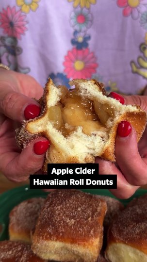 TikTok post by @allrecipes: And to think it all started with a Hawaiian Roll! 🍞🍎 There’s nothing quite like an apple…